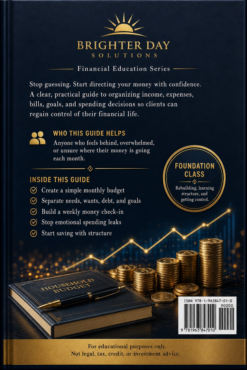 Budgeting Mastery — Back Cover